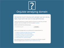 Tablet Screenshot of dutch-industry.com